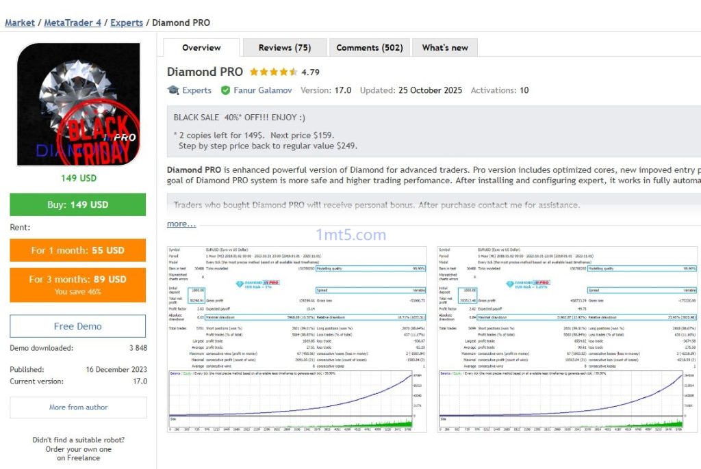 图片[1]交易的工具|外汇EA|外汇论坛|MT4指标|MT5软件|EA源码|MQL编程|跟单系统|马丁格尔|狼行天下|财经东北路|ctrader|蜡烛图技术|外汇知识|自动化交易Diamond PRO V14.0交易的工具|外汇EA|外汇论坛|MT4指标|MT5软件|EA源码|MQL编程|跟单系统|马丁格尔|狼行天下|财经东北路|ctrader|蜡烛图技术|外汇知识|自动化交易1mt5